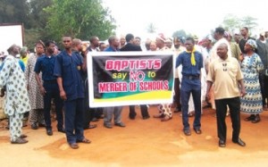 Christians Protest Merger Of Schools